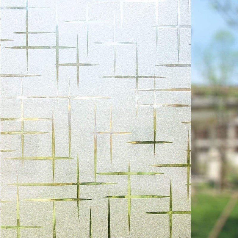 Niviy Frosted Window Film Non Adhesive Window Static Cling Film Vinyl Removable Glass Window Covering for Home Office Rental Apartment (35.4" x 78.7") - Image 1